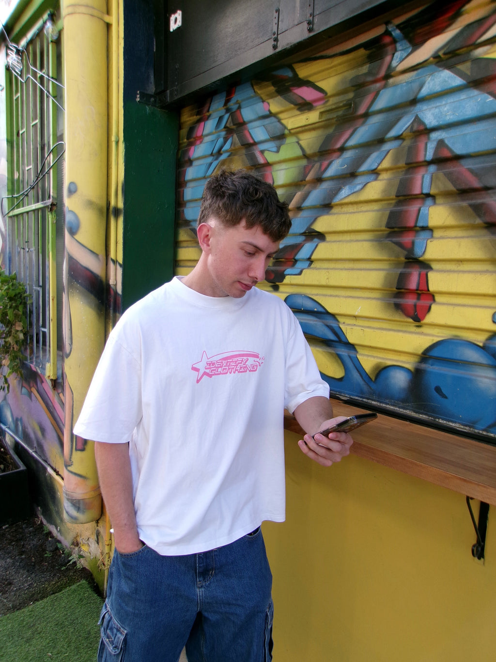 Identify Clothing White/Pink Tee