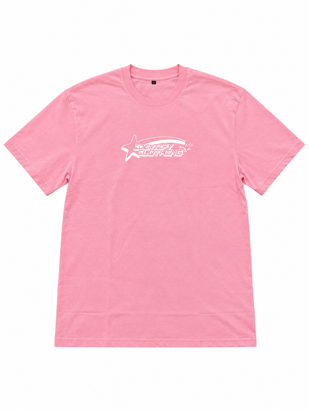 Identify Clothing Pink/White Tee