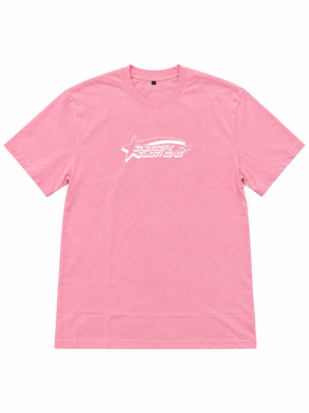Identify Clothing Pink/White Tee