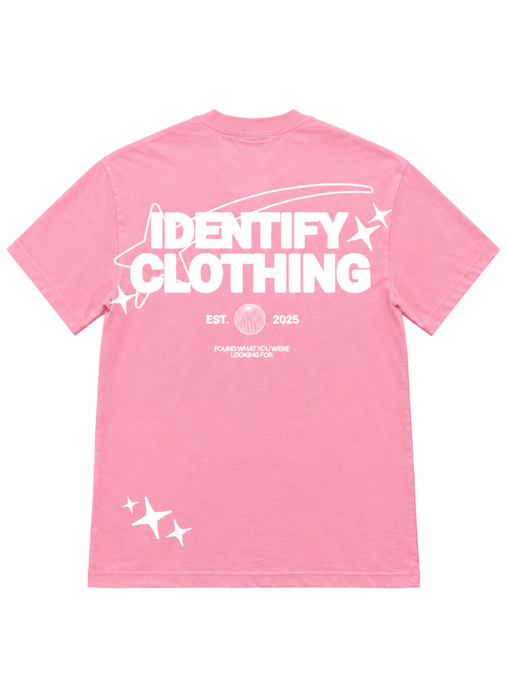 Identify Clothing Pink/White Tee