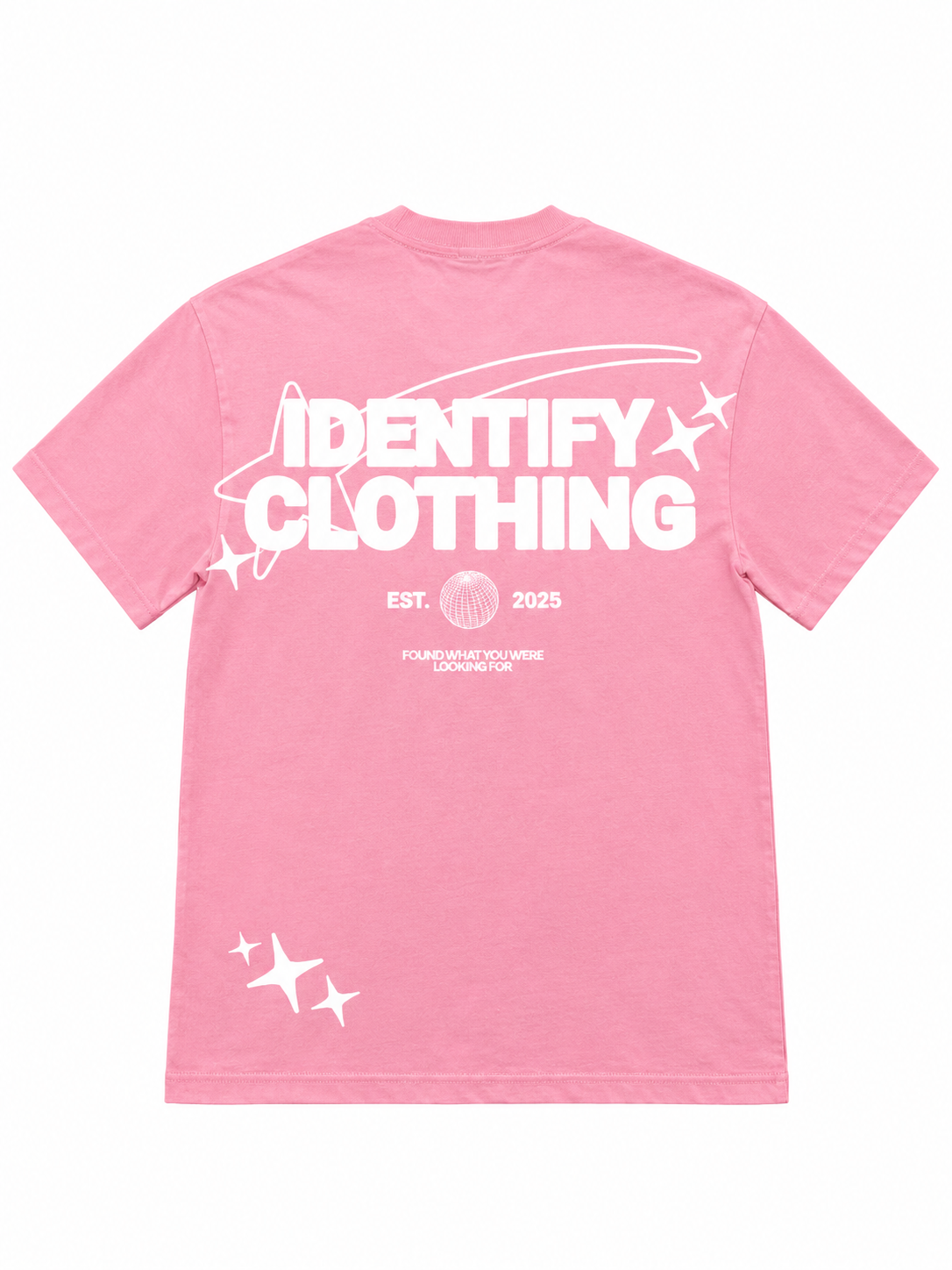 Identify Clothing Pink/White Tee