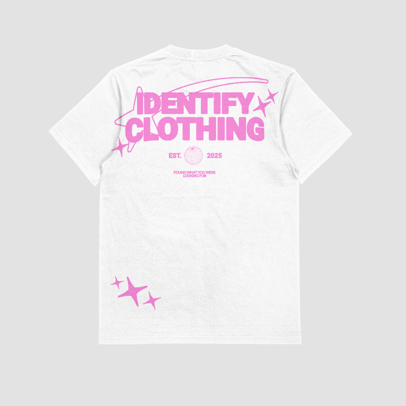 Identify Clothing White/Pink Tee