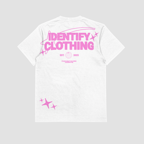 Identify Clothing White/Pink Tee